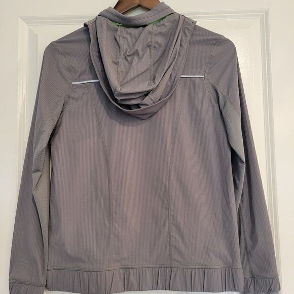 Ivivva (by Lululemon)Full Zip Grey Green Hoodie size 14 - Picture 5 of 8